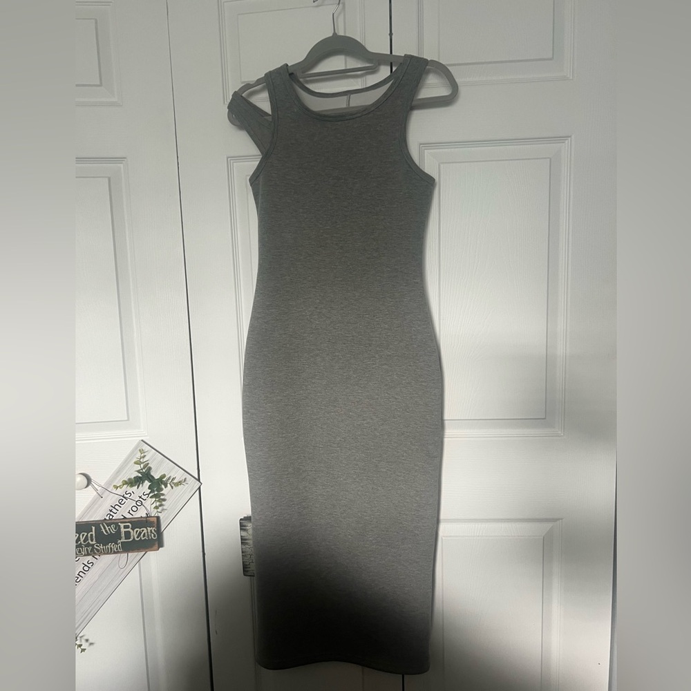 Commense Gray Midi Dress - Picture 6 of 10